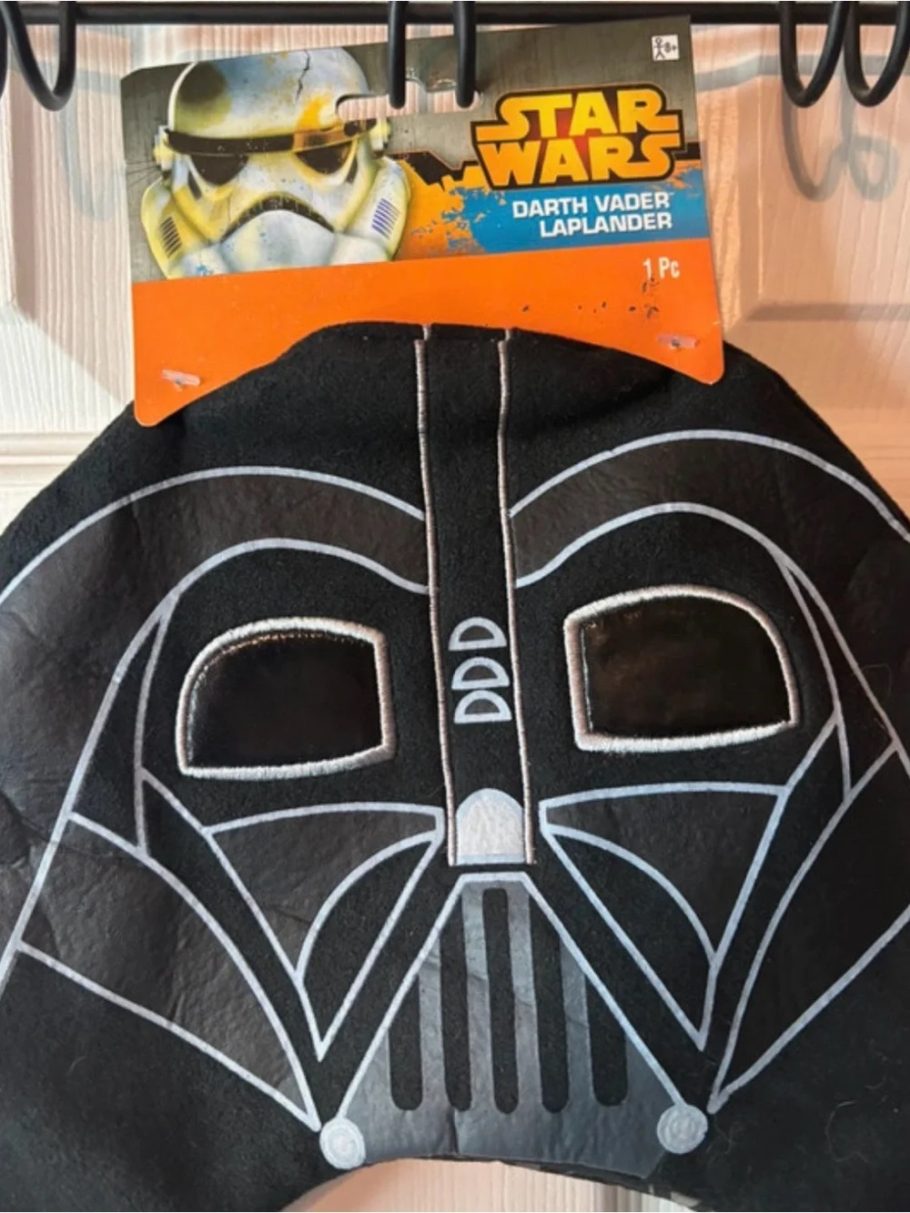 Star Wars Black Darth Vader Kids Earflap Hat with Braided Tassels